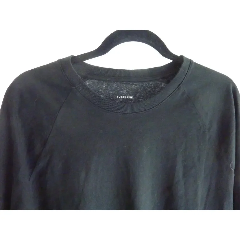 NWOT Everlane Mens Black Long Sleeve Shirt L - Picture 4 of 6